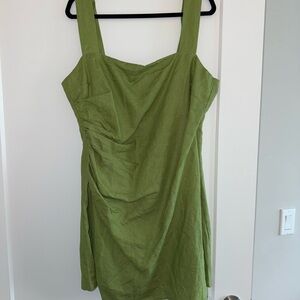 Reformation Green Mini Dress